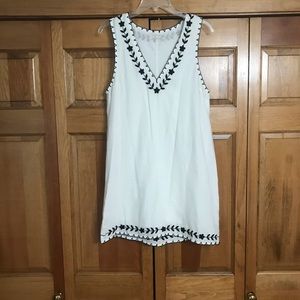 Urban Outfitters B/W Embroidered Dress